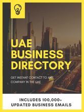 Load image into Gallery viewer, 2024 UAE Business Directory &amp; Email List